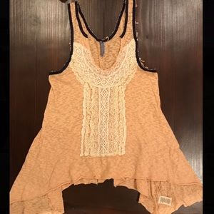 Free People lace front tank